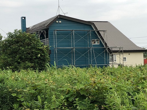 石狩市で住宅の屋根塗装＆外壁サイディング工事