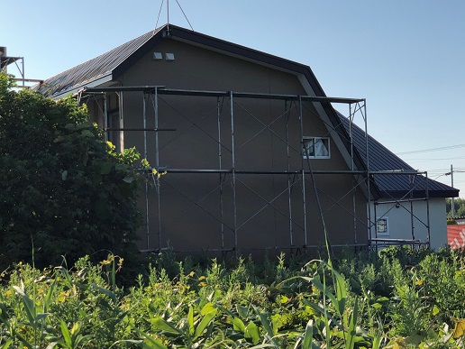 石狩市で住宅の屋根塗装＆外壁サイディング工事