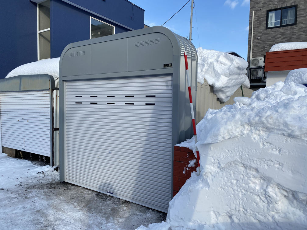 札幌市 北区　ガレージ かさ上げ工事