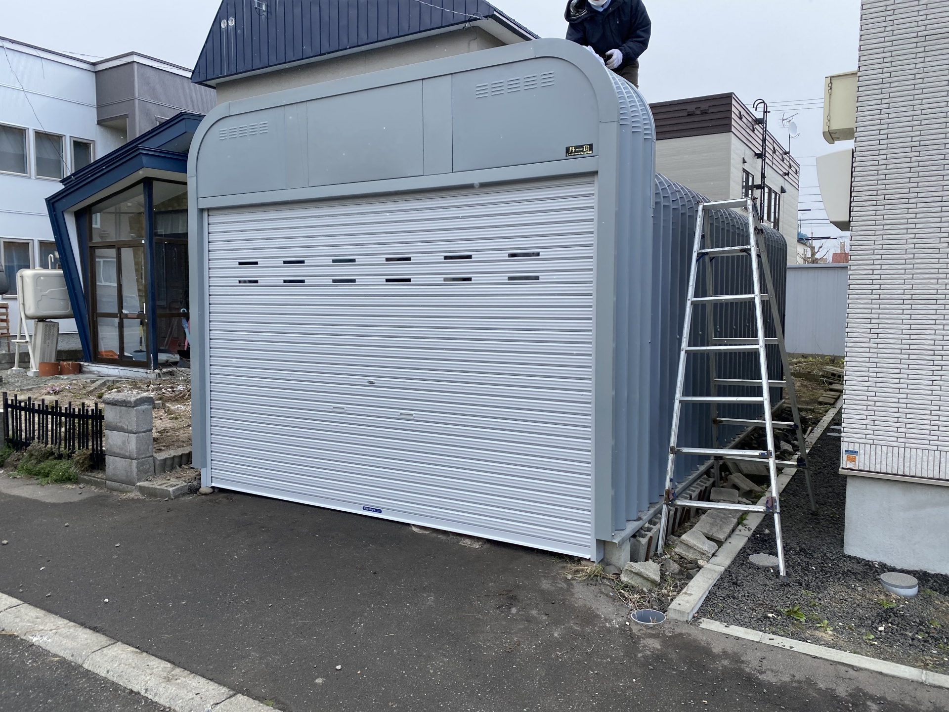 札幌市　ガレージかさ上げ工事