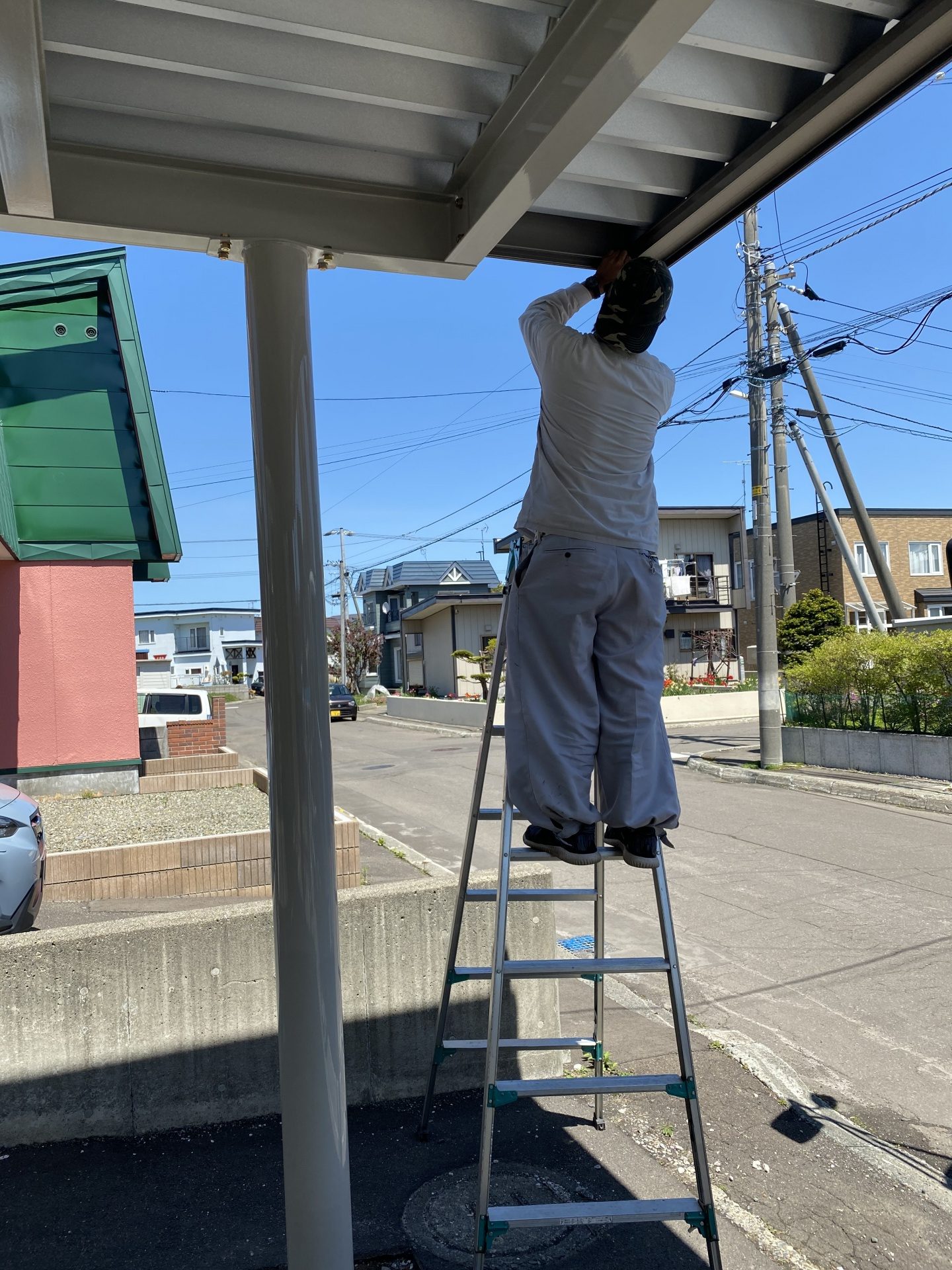 北広島市　カーポート工事