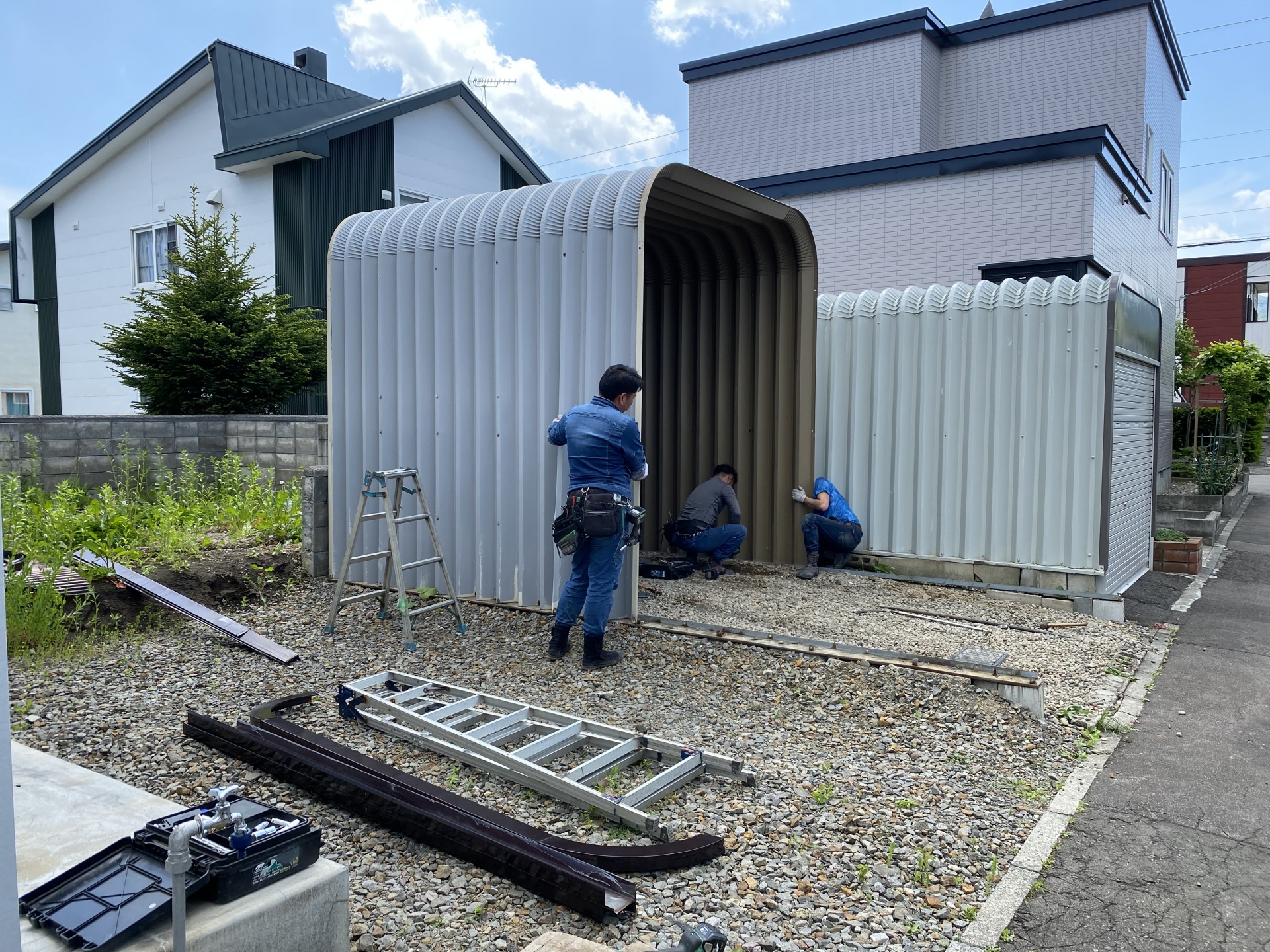 札幌市南区　路盤整地工事