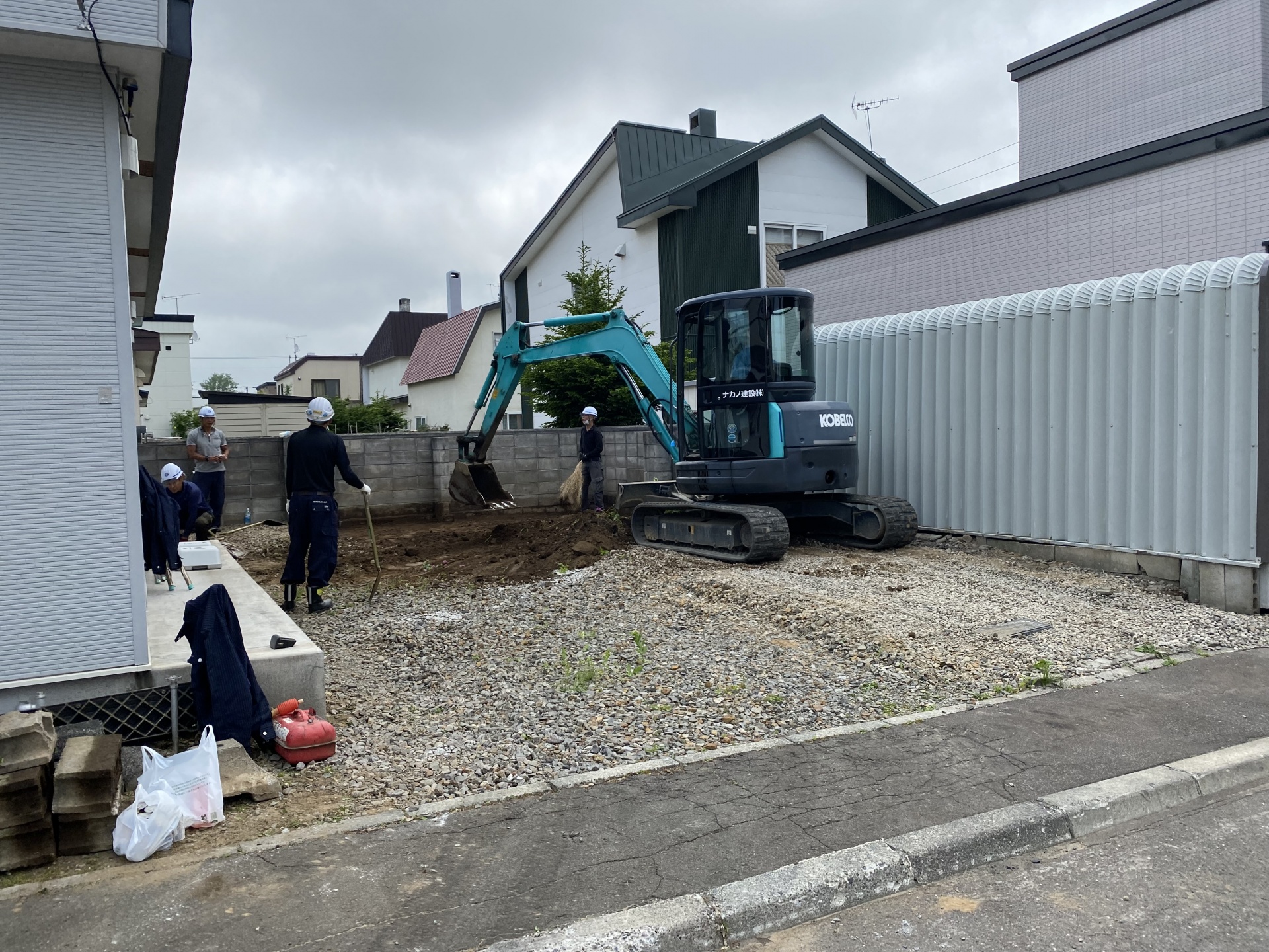 札幌市南区　路盤整地工事