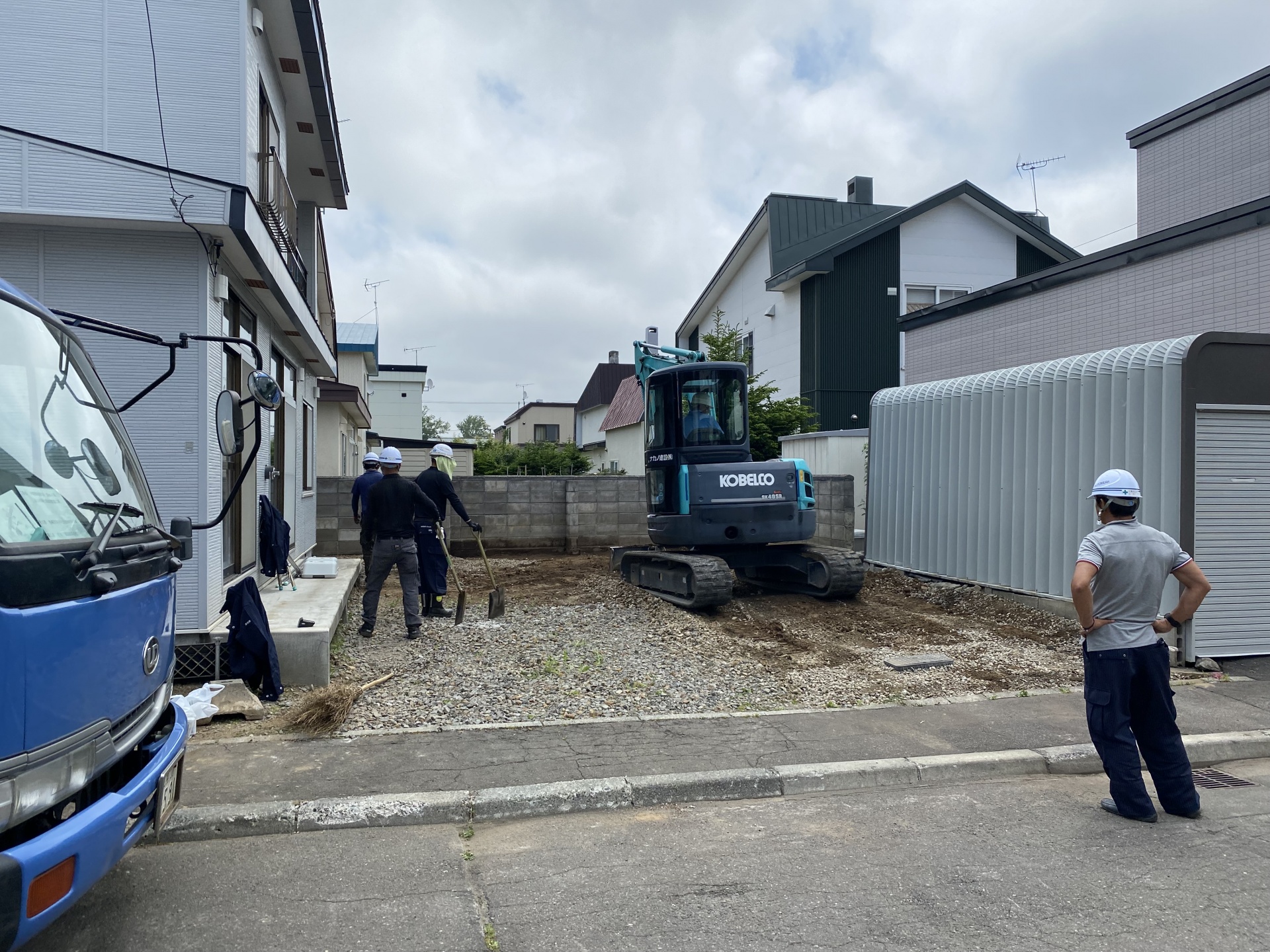 札幌市南区　路盤整地工事