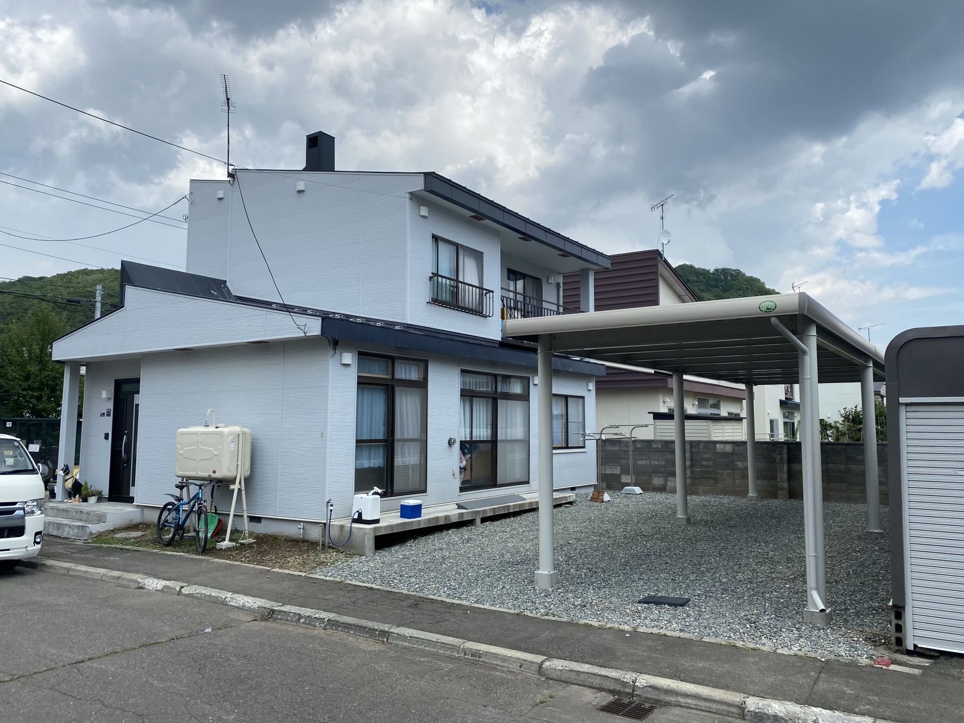 札幌市南区藤野　カーポート工事