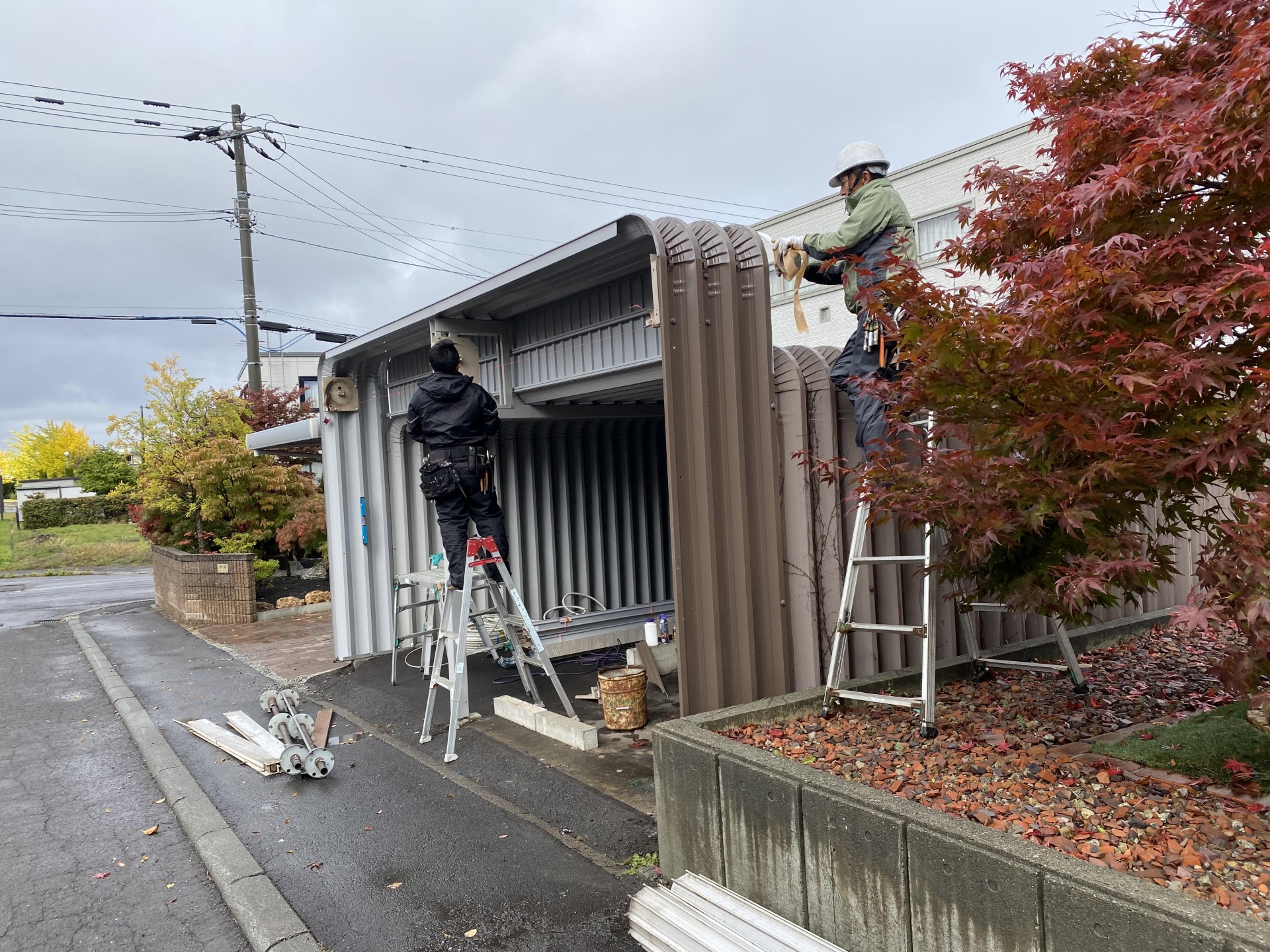 北広島市　 ガレージかさ上げ工事