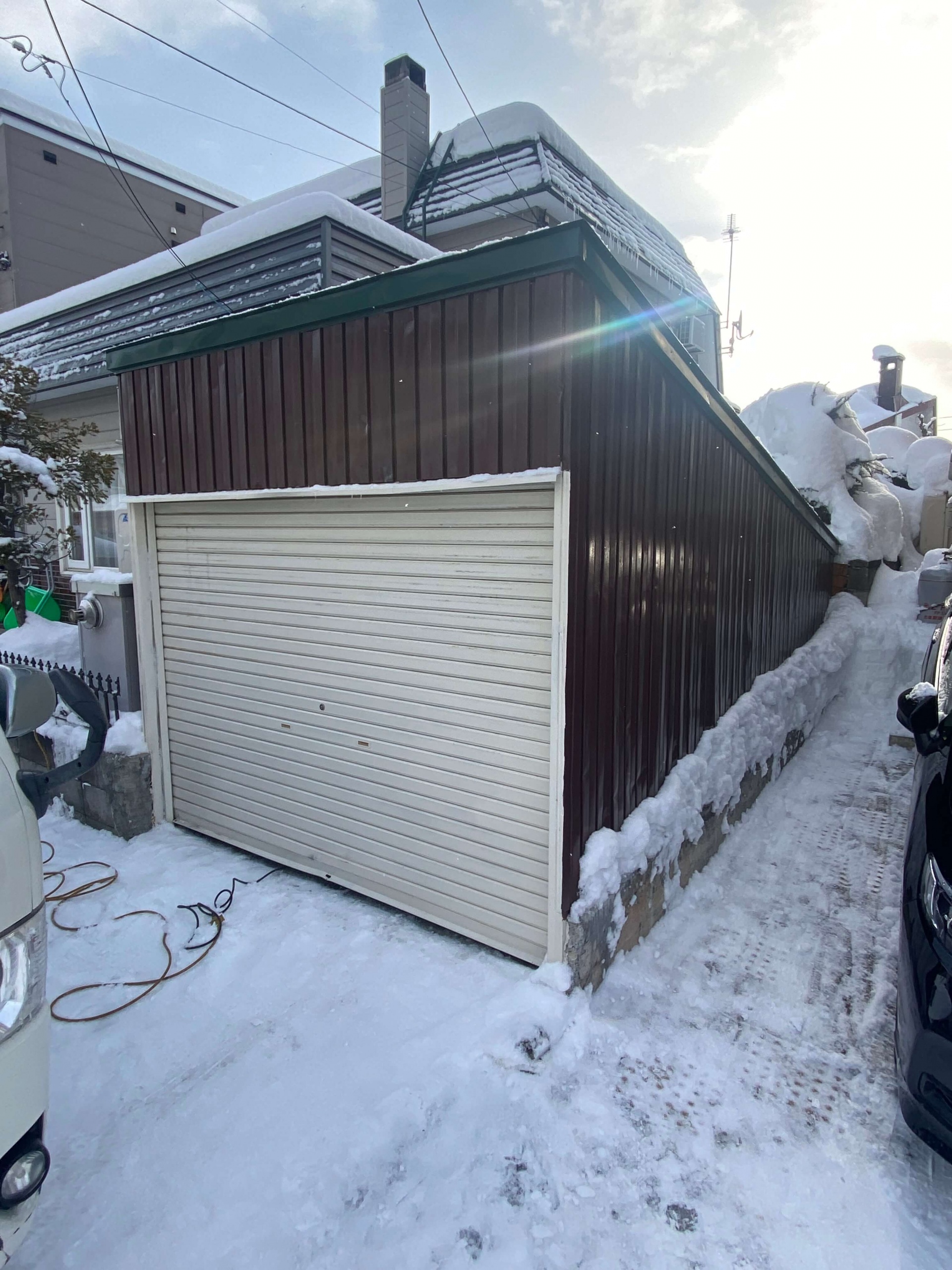 札幌市豊平区　ガレージかさ上げ工事