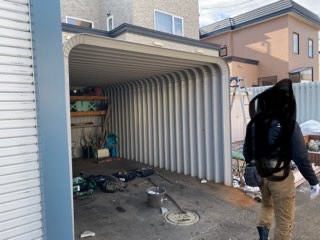 札幌市北区　ガレージかさ上げ工事