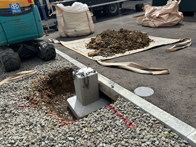 札幌市西区にて中川製作所カーポート　ジクイ工事