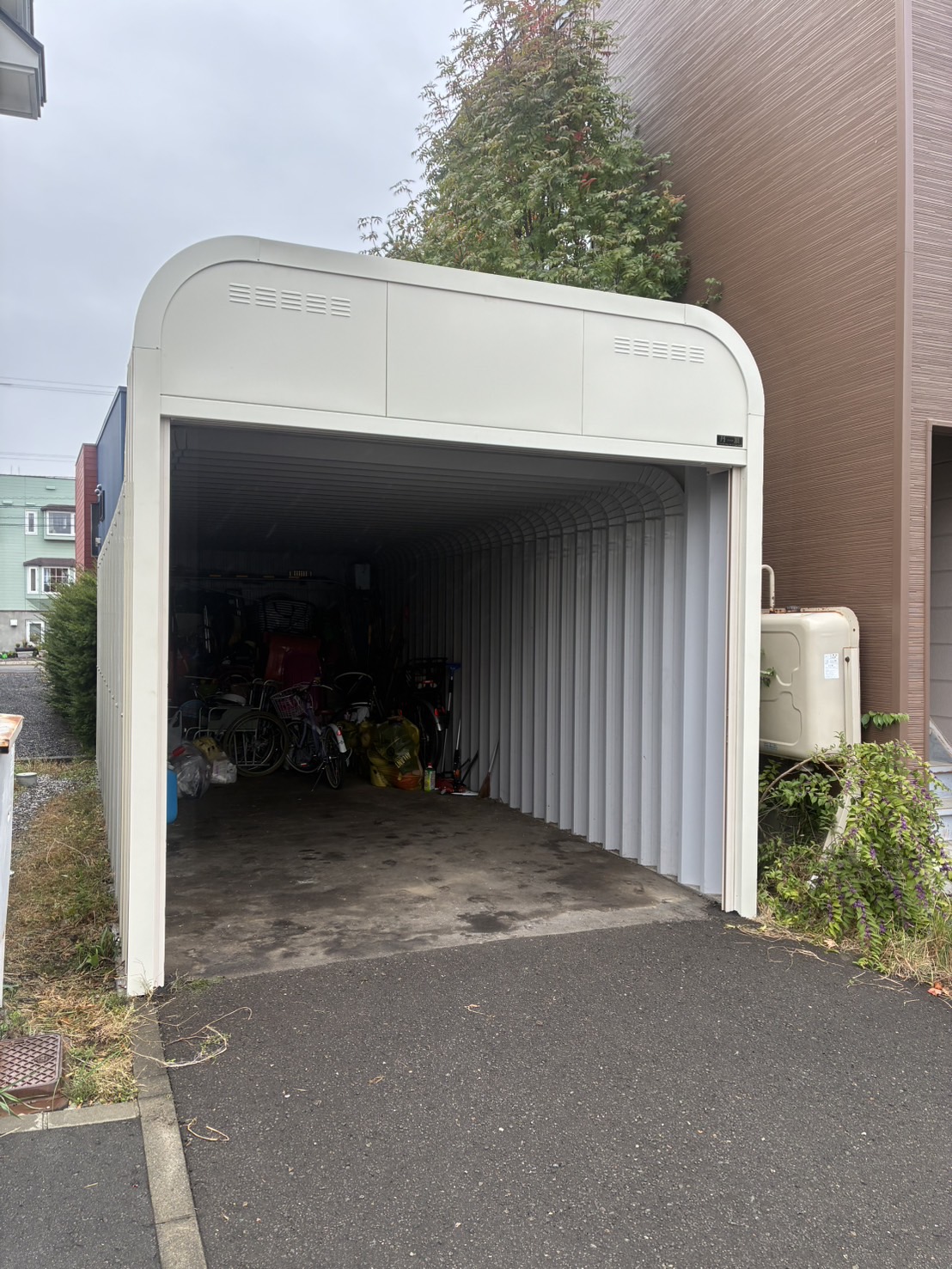ガレージかさ上げ工事